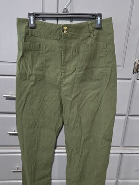 Anthropologie Olive Green Cotton Chinos